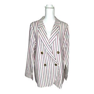 Anthropologie Dolan Left Coast Anna Striped Blazer Large NWT